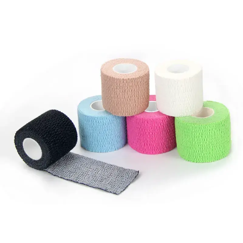 Factory Direct Elastic Cotton Tear Stretch Light Bandage Athletic Wrap Thumb Finger Tape