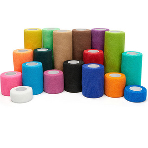 Custom 2 Inch Colored Non-Woven Elastic Self-Adhesive Sports Bandage Wrap