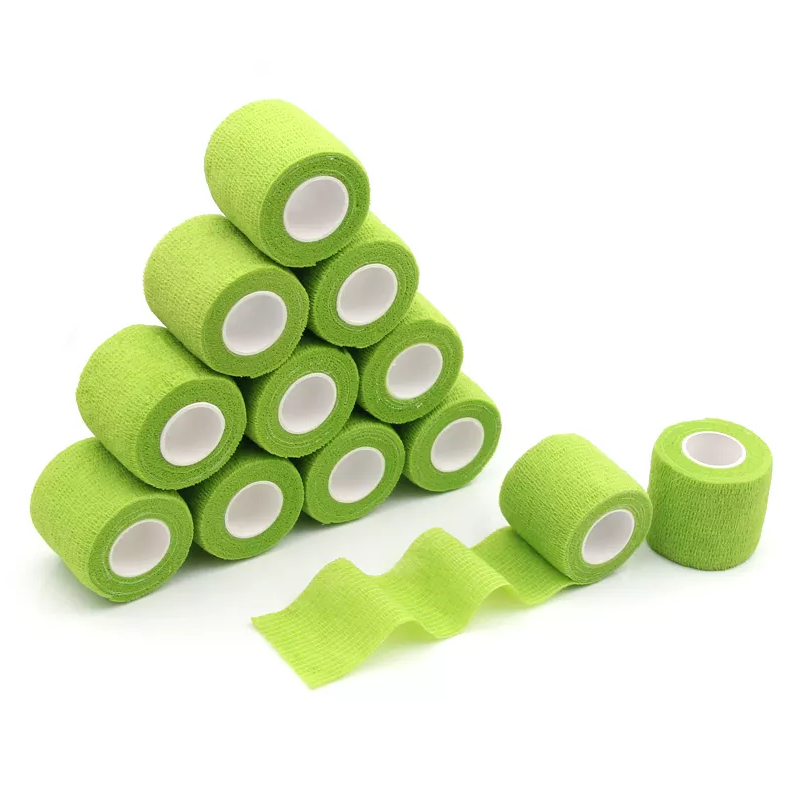 Custom 2 Inch Colored Non-Woven Elastic Self-Adhesive Sports Bandage Wrap