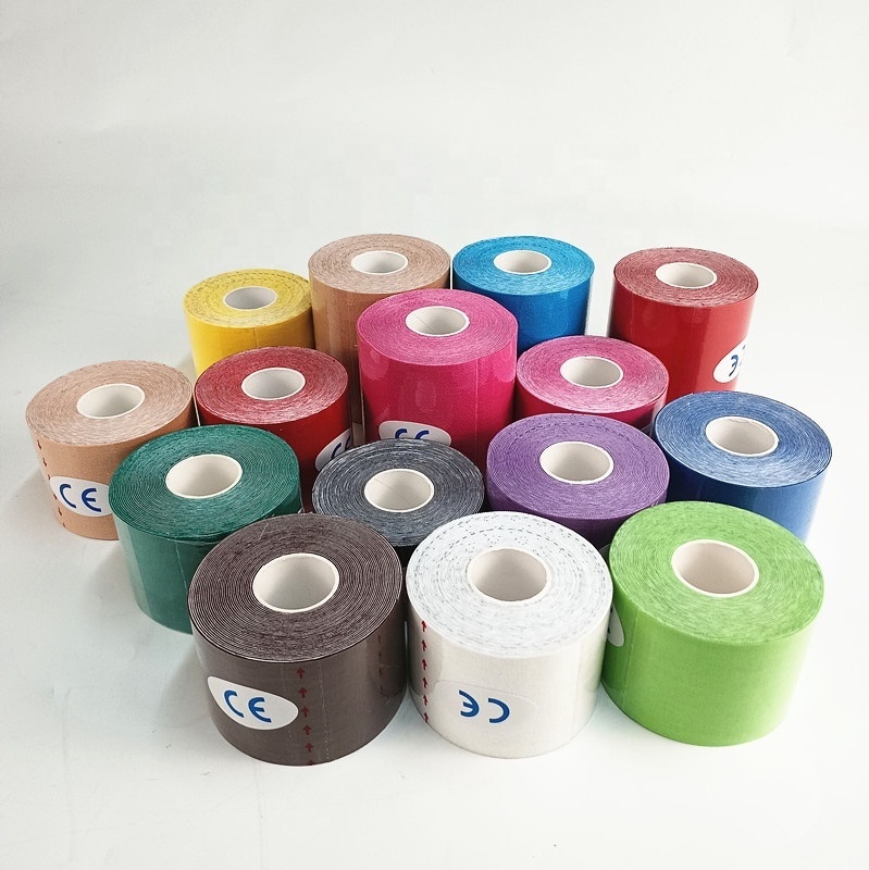 Ready to ship Wholesale Kinesiology Tape CE Customs Athletic Waterproof Muscle Sport Tape