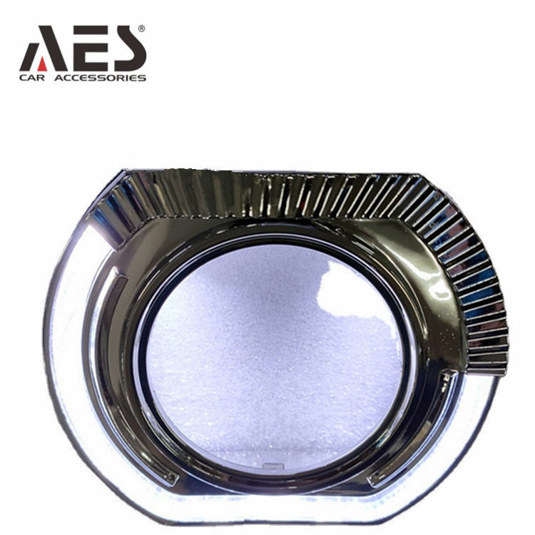 AES 3.0inch 2.5inch hid xenon bi led projector lens BM-W X-Sport LED Shroud With Halo ring LED Angel Eyes