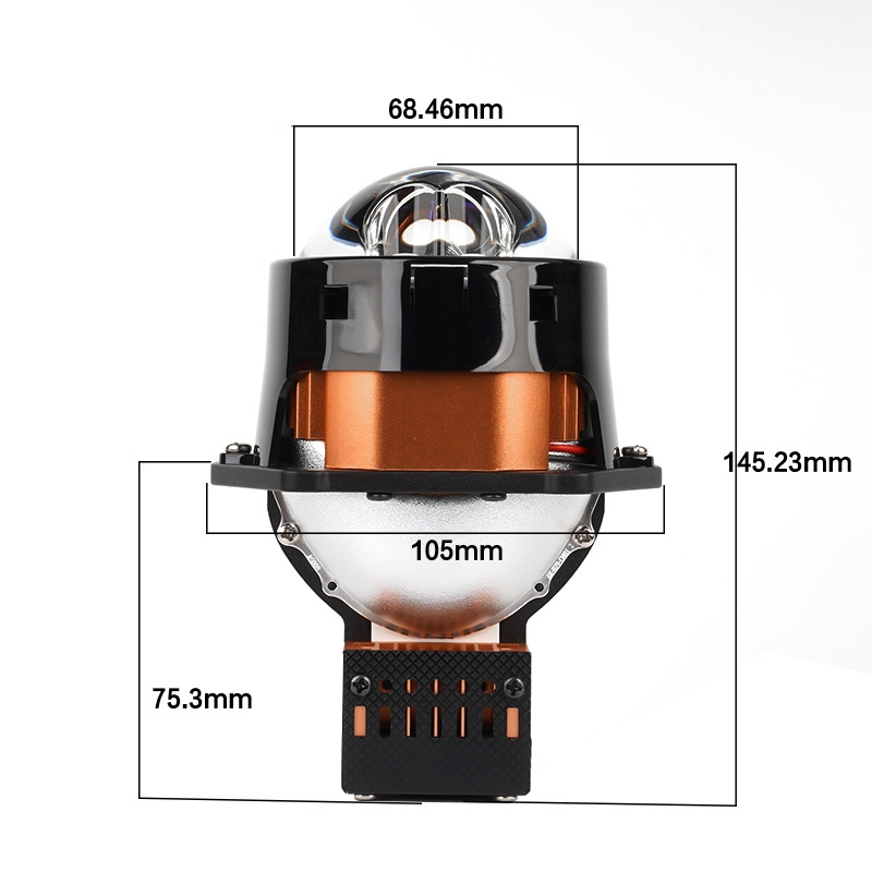 AES S600 Prism Double laser lens WAY MAKER  Bi led 55W 80W high power led projector blue lens 6000K