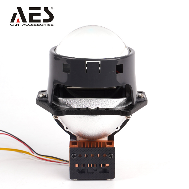 AES  Higher Brightness 3 inch  65W Blue Lens S500 TRI Biled Projector Lens  for  universal car in 2024