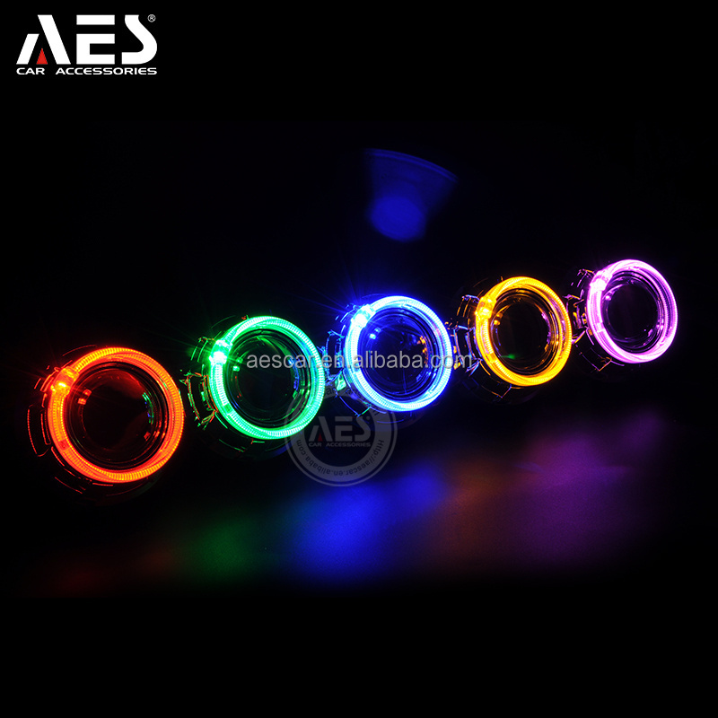 AUTO headlight 95mm LED angel eyes ring red white blue yellow halo rings for aes car accessories