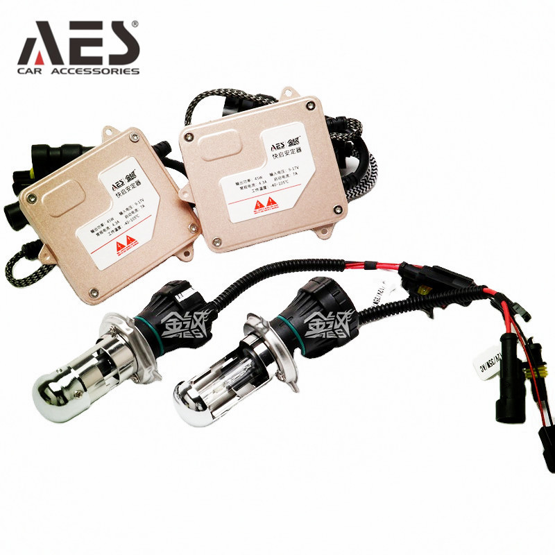 AES vehicle front headlight Kingkong 45W Xenon HID Kit with fast bright ballast for h4 h7 h8 h11 HB3 HB4 4300k/6000k