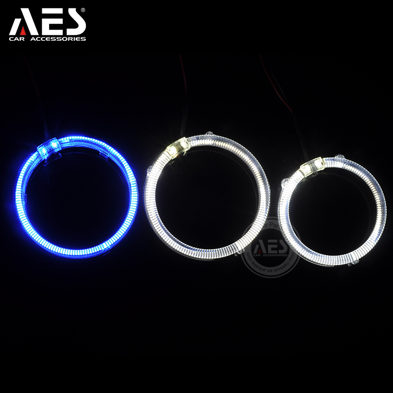 AUTO headlight 95mm LED angel eyes ring red white blue yellow halo rings for aes car accessories