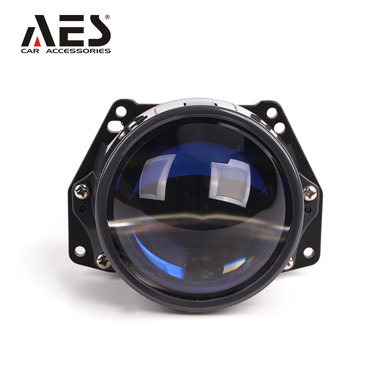 AES  Higher Brightness 3 inch  65W Blue Lens S500 TRI Biled Projector Lens  for  universal car in 2024