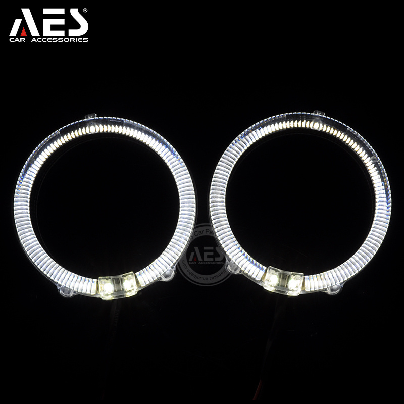 AUTO headlight 95mm LED angel eyes ring red white blue yellow halo rings for aes car accessories