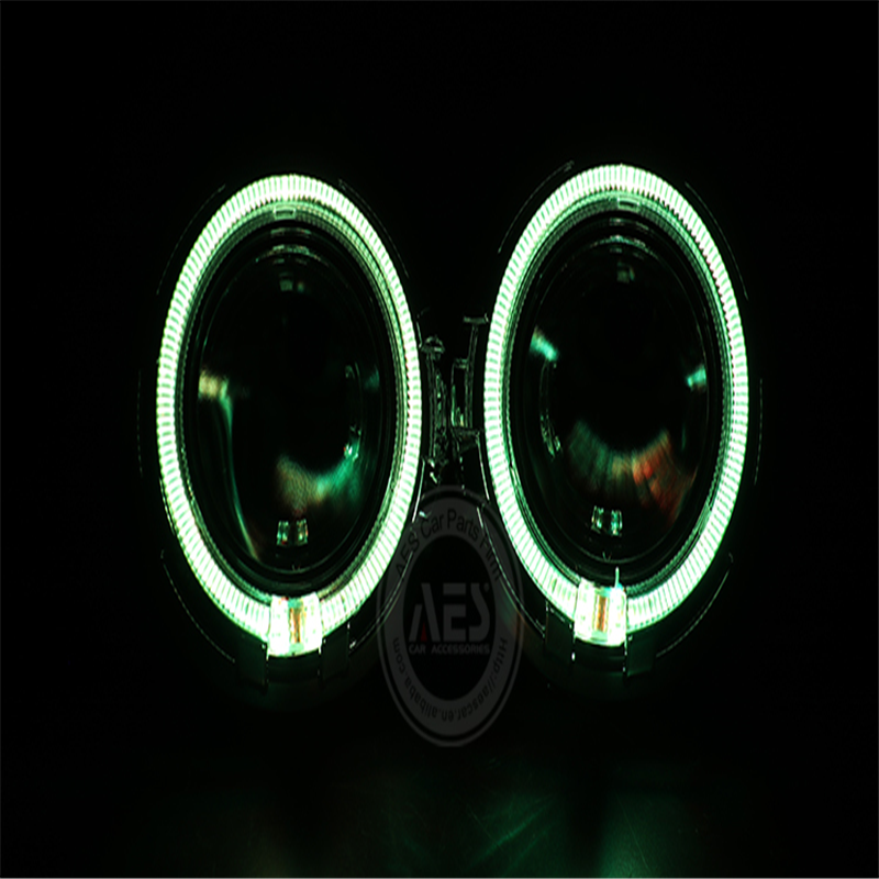 AES e90 e92 e39 e60 e61 LED Angel Eyes fit for projector lens shrouds 80MM 95MM 3inch halo rings Lamp