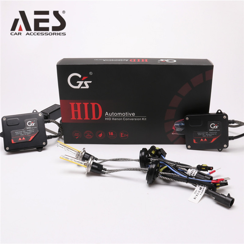 GS Anti-UV(ultraviolet) HID Kit for HB3 HB4 H7 H8 H11 Xenon Bulb with 45w 55W fast bright ballast