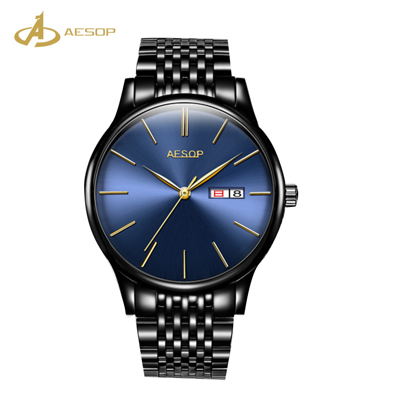 Quoted price for men waterproof automatic japan move luxury stainless steel back watch minimalist Aesop automatic watch