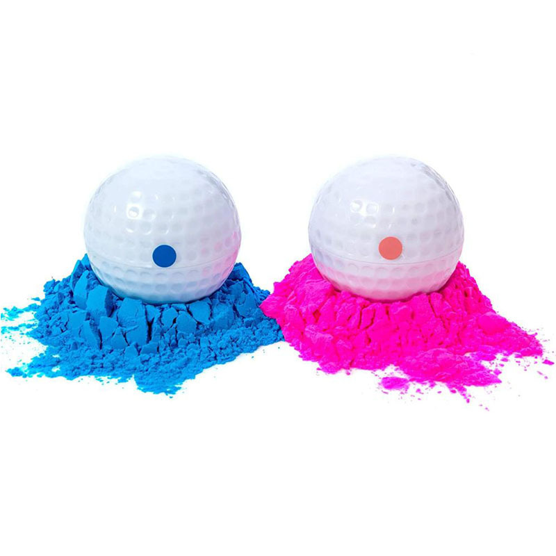 Hot Selling Baby Shower Party Supplies Wedding Decoration Pink Blue Smoke Powder Gender Reveal Confetti exploding golf balls