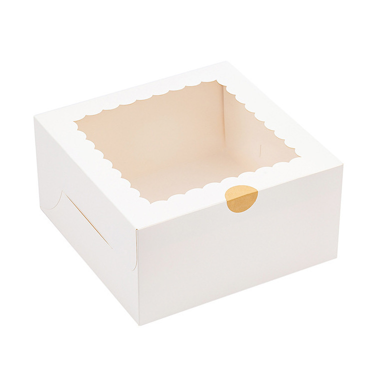 Wholesale Custom Party Decorations Gift Wedding Bakery Tall Boxes Food Packaging Cake Box With Window