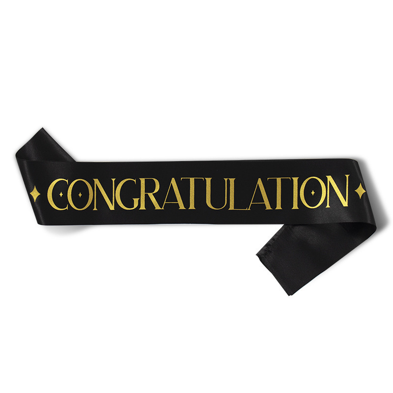 Sunmay custom Wholesale Party Birthday CONGRATULATION sashes class of 2023 customized I GRADUATED satin Sash