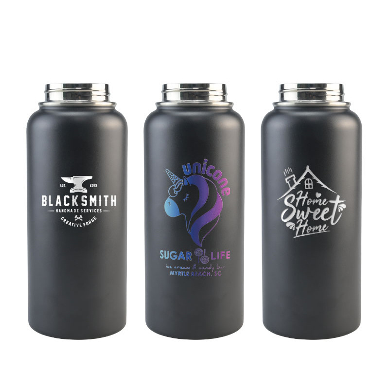 Custom Logo 32oz Eco-Friendly Thermos Vacuum Flask Insulated Stainless Steel Water Bottles