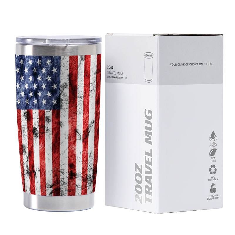 custom logo 20oz reusable water cup double walled stainless steel insulated vacuum coffee tumbler 20 oz travel mug