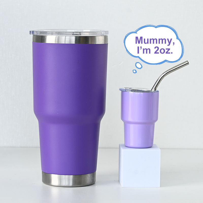 2oz cute Stainless Steel Car Cup shape mugs blank sublimation mini tumbler shot glass