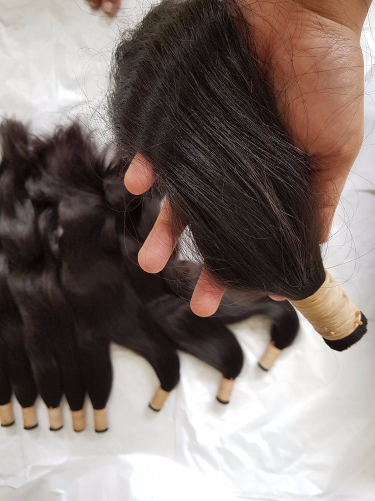 BEST QUALITY INDONESIAN RAW HAIR RAW MATERIALS 100% REMY HAIR VIRGIN HUMAN HAIR BULK