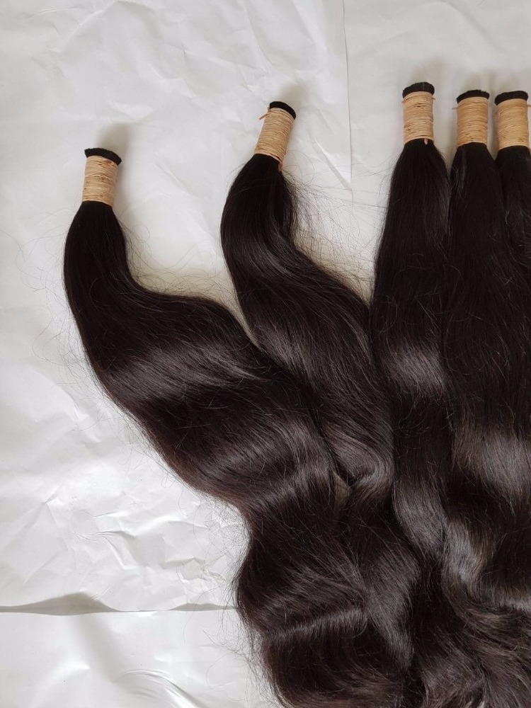 BEST QUALITY INDONESIAN RAW HAIR RAW MATERIALS 100% REMY HAIR VIRGIN HUMAN HAIR BULK