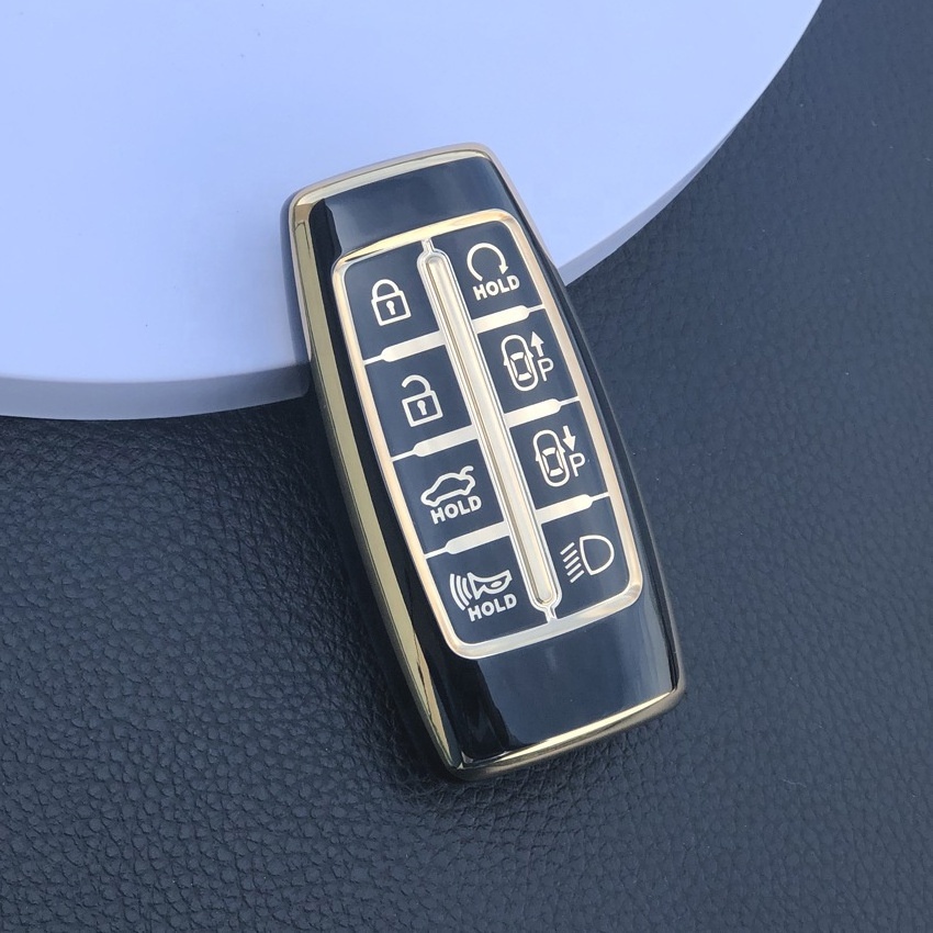 Hot Sale TPU Car Key Case Cover For Genesis Free Sample HYUNDAI smartkey case Genesis G80 GV80 G70 GV70