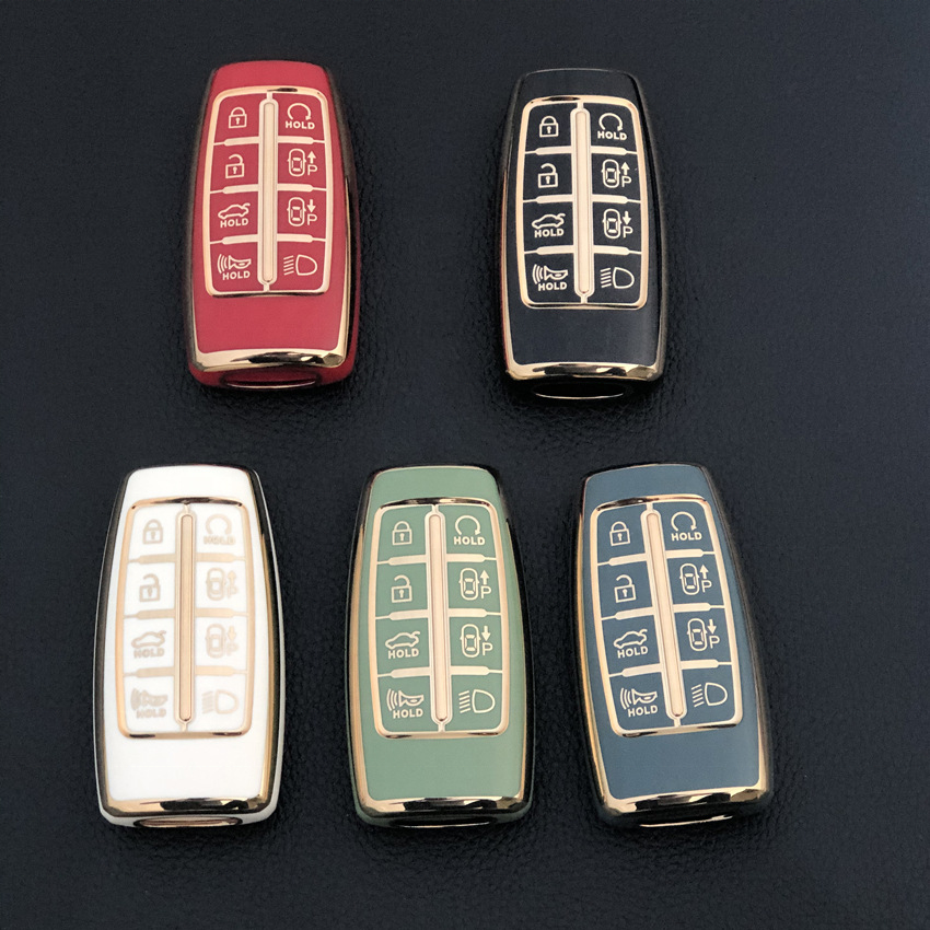 Hot Sale TPU Car Key Case Cover For Genesis Free Sample HYUNDAI smartkey case Genesis G80 GV80 G70 GV70