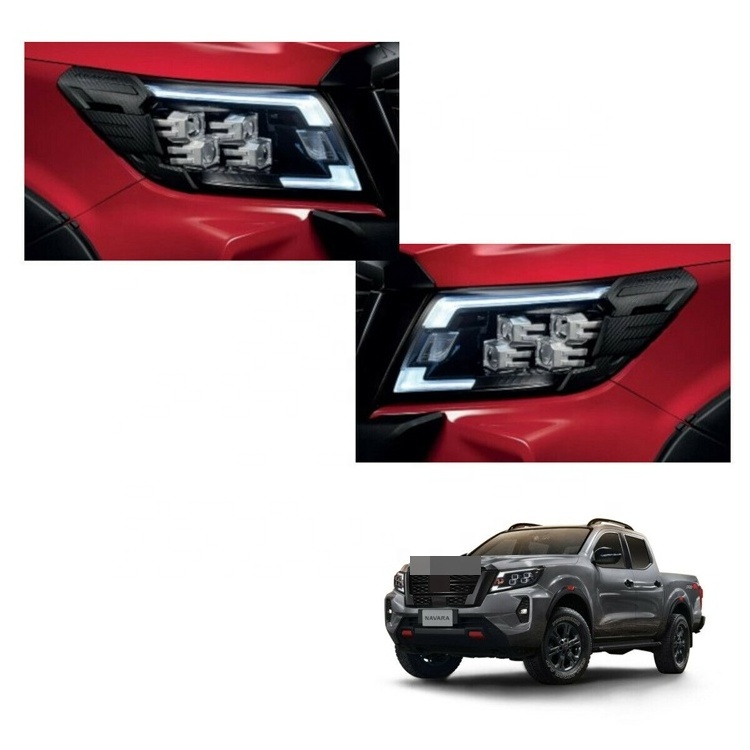 New LED Headlight For 2015 Navara NP300 Upgrade To 2021 Frontier Genuine Running Light Head Lamp