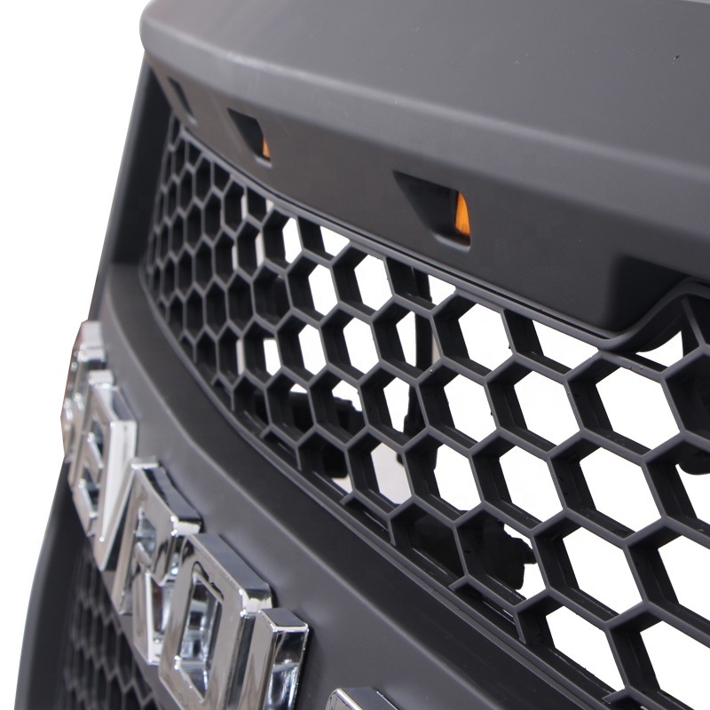 Pickup Truck Front Upper Grill W/O Side LED Lights mesh grille for Silverado 2016-2018