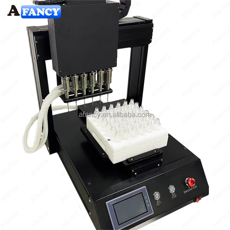 AFancy Hotsale 6 heads Filling Digital Rotary Aseptic Prefilling  Production Line Filling Oil And Bottle Sealing Machine