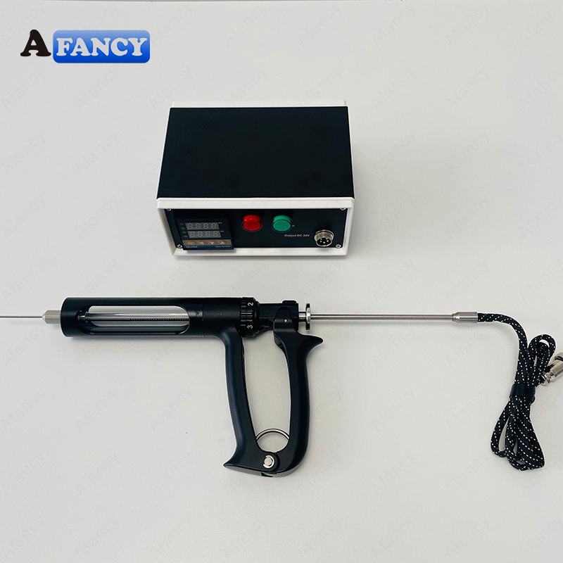 Afancy Newest Portable 25ml 50ml Manual Semi Automatic Gun Liquid Filling Oil Machine Preheat Thick Oil Filling Machine Gun