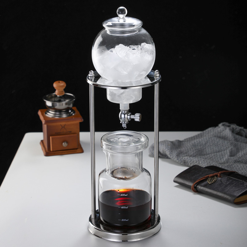 Hand Brewed Iced Drip Coffee Filter Set Coffee Hand Brewing Pots Pour Over Coffee Kettle Pot