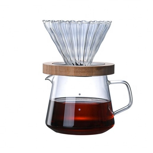 Drip Coffee Set Dripper Filter Set Pour Over glass coffee maker