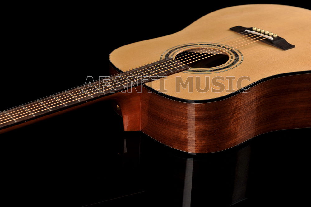 41 inch Acoustic/ Solid Spruce top / Solid Nato back and sides/ AFANTI Acoustic guitar (AFA-910S)