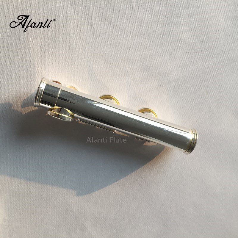 Afanti Flute OEM 16 Closed Hole Silver Student Silver Plated Electric Soprano Recorder Wood Cross Flute Nozzle C Instrument