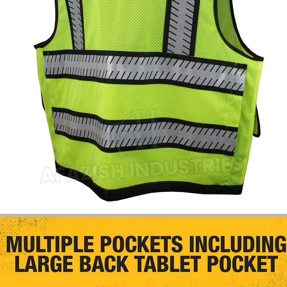 New Design Unisex Safety Vest High Visibility Reflective Vest  Customized Safety Vest For Men