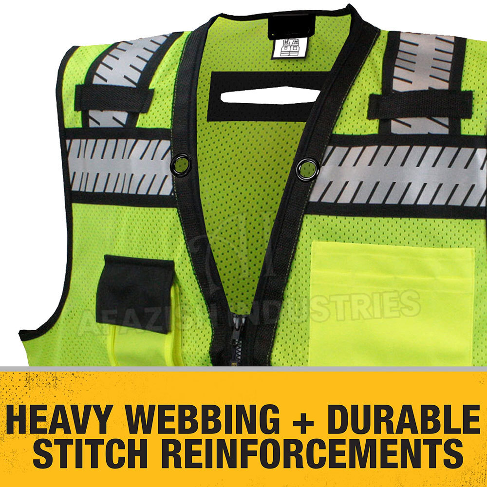 New Design Unisex Safety Vest High Visibility Reflective Vest  Customized Safety Vest For Men