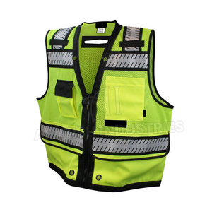 New Design Unisex Safety Vest High Visibility Reflective Vest  Customized Safety Vest For Men