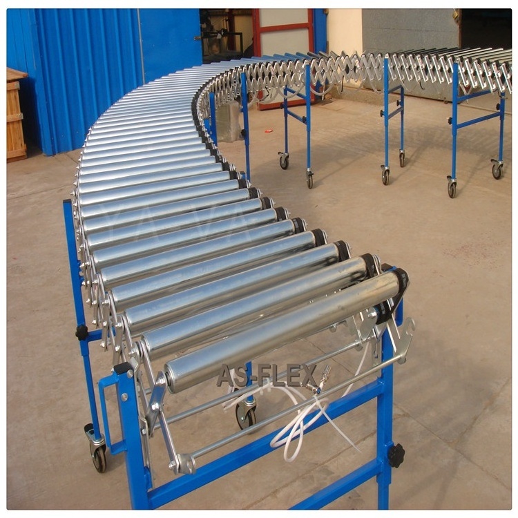 Roller Conveyor System for Cartons, Turning Roller Conveyor with Powered Roller Conveyor for the palletized