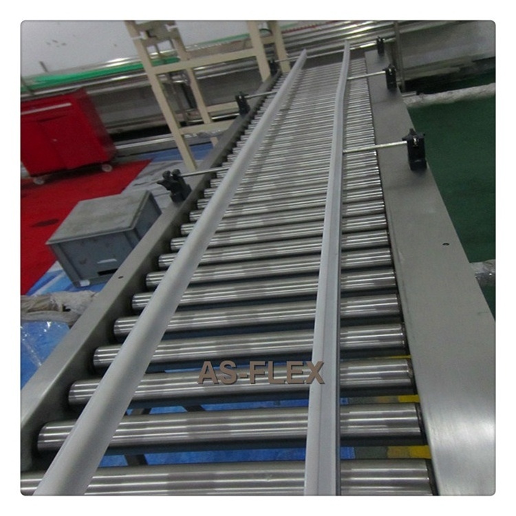 Roller Conveyor System for Cartons, Turning Roller Conveyor with Powered Roller Conveyor for the palletized