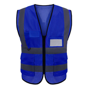 2024 Professional Manufacture Security Adjust Diving Reflective Jackets  Safety Vest For Men And Women