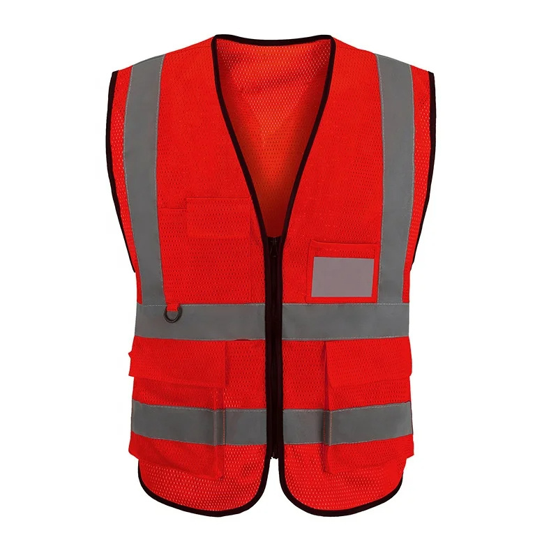 2024 Professional Manufacture Security Adjust Diving Reflective Jackets  Safety Vest For Men And Women