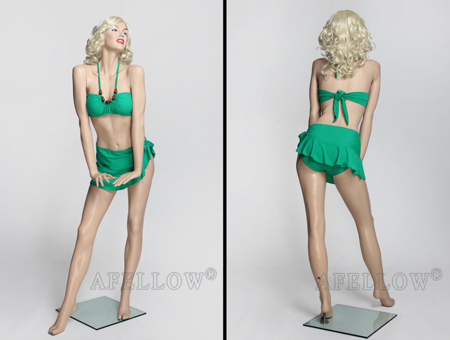 MAMO1 Ladies Dress Form Mannequin for Clothes Store Window Display Fiberglass Dummy swimwear mannequin