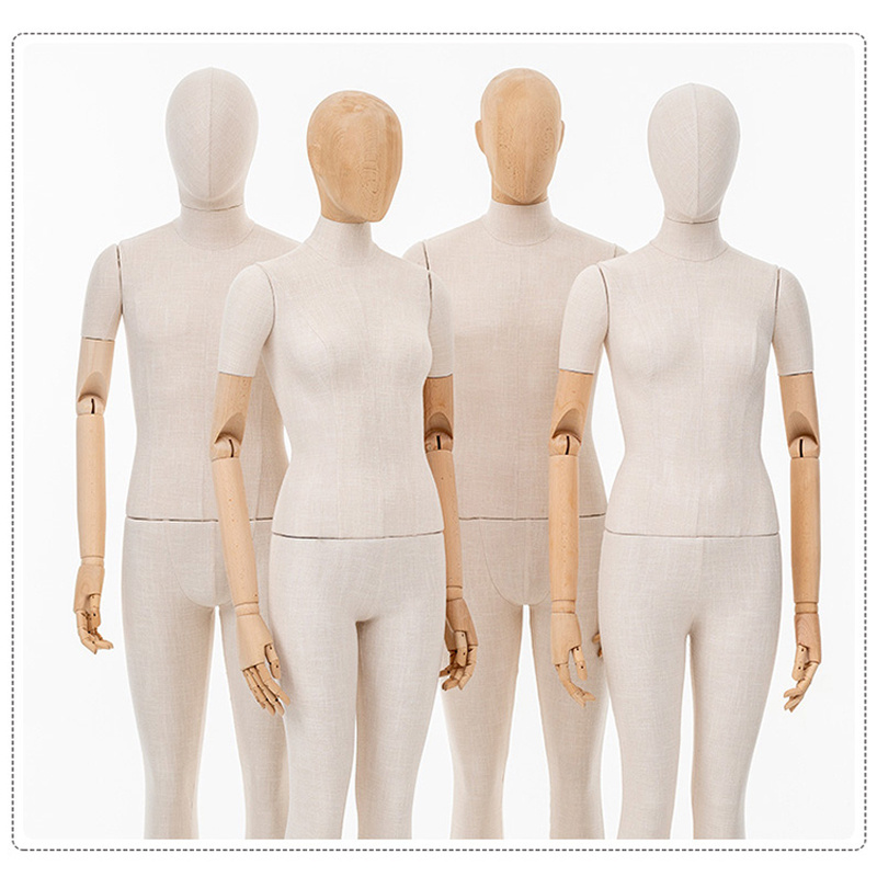 Fashion Window Display Mannequins Full Body Dress Foam Dummy Female Fabric Mannequin on Sale