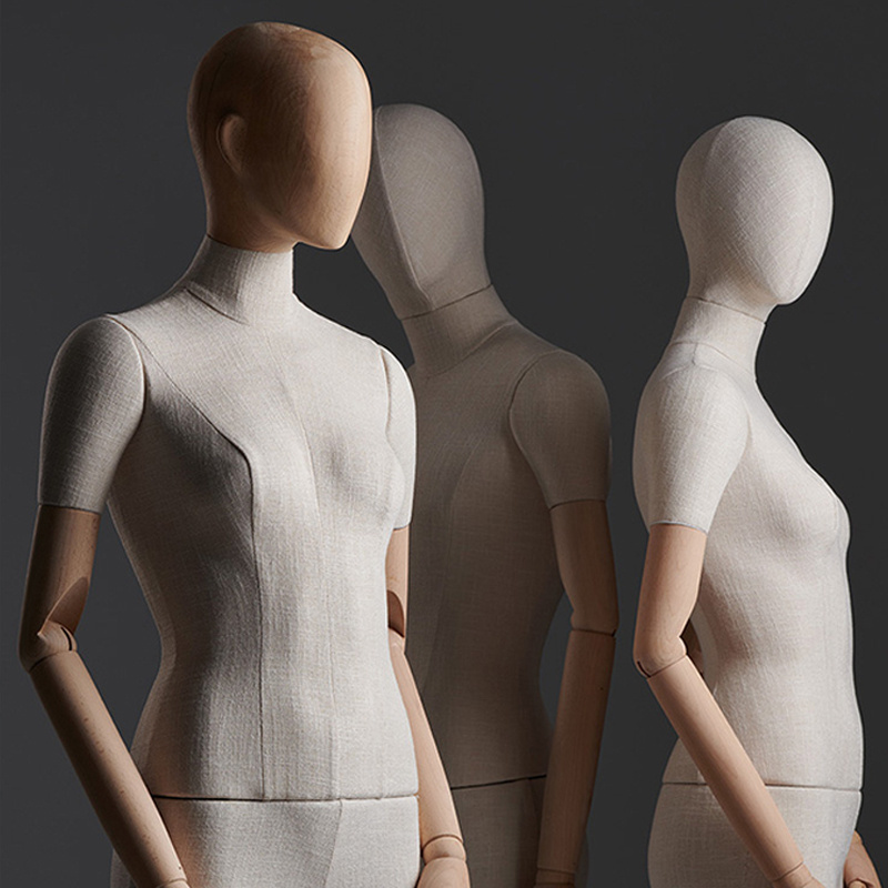 Fashion Window Display Mannequins Full Body Dress Foam Dummy Female Fabric Mannequin on Sale