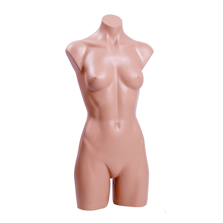 Bikini Swimwear Female Plastic curvy mannequin torso with hanger