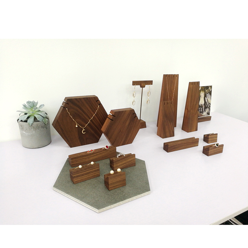 M18062 Necklace display stand wooden jewelry stand earring holder ring holder fashion bracelet display stand