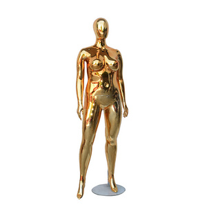 Chrome gold chrome sliver fat women large big plus size plastic fat female big butt mannequin