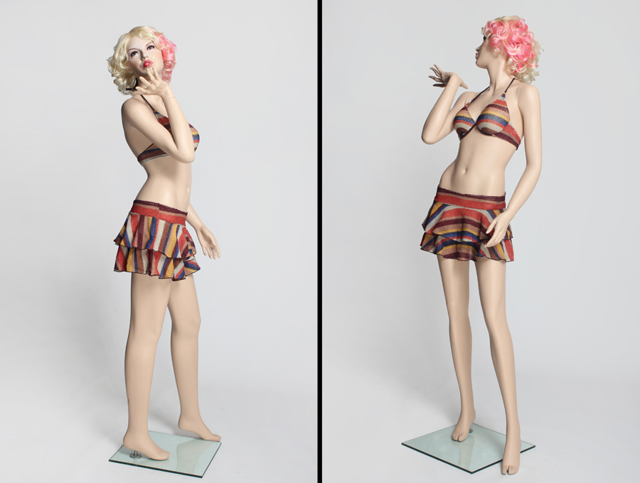 MAMO4 Fiberglass mannequins fashion female clothes display new design full body window display swimsuit mannequin