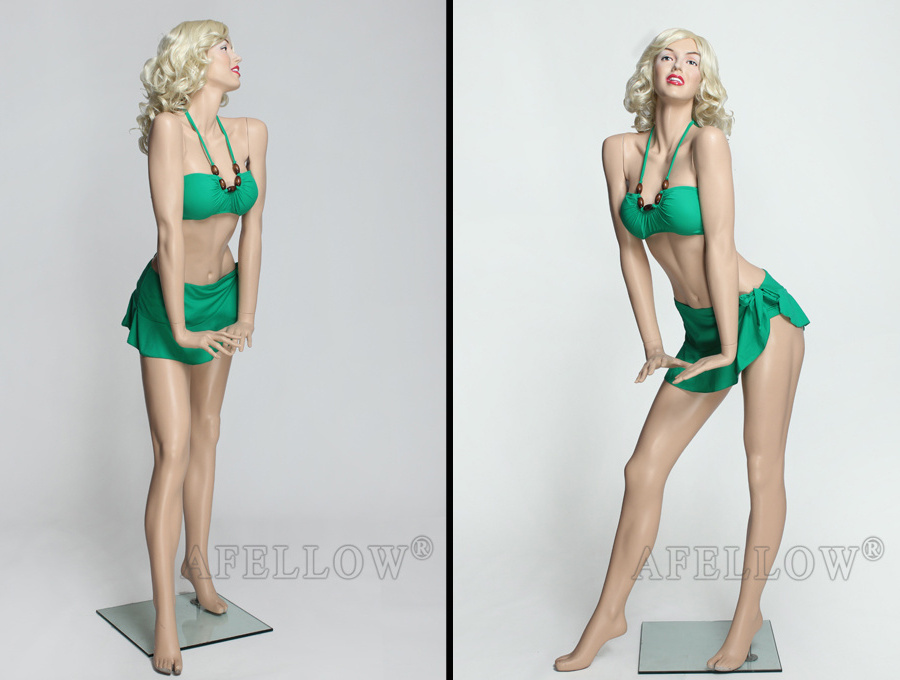 MAMO1 Ladies Dress Form Mannequin for Clothes Store Window Display Fiberglass Dummy swimwear mannequin