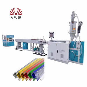 Russia market SJ45 SJ50 single screw co-extrusion PVC profile machine PVC supermarket price tag label holder extruder machine