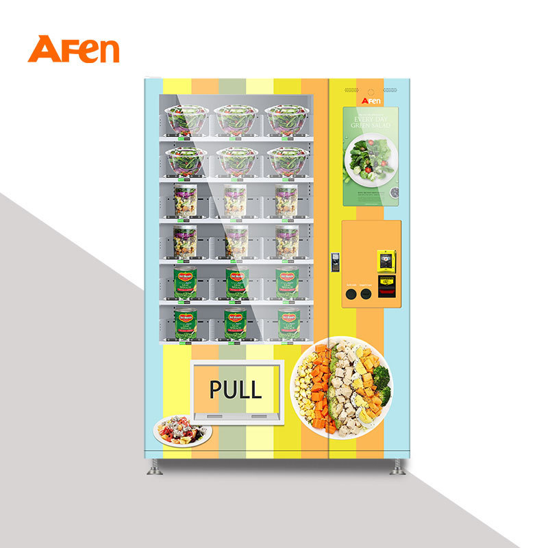 AFEN Belt Conveyor Medicine Perfume Led Screen Vending Machine With Display For Gum